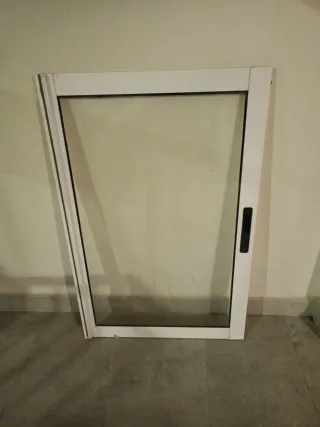 Ventana corredera aluminio blanca 4 hojas