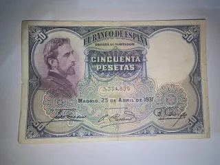 50 Pesetas 1931 Banco de España