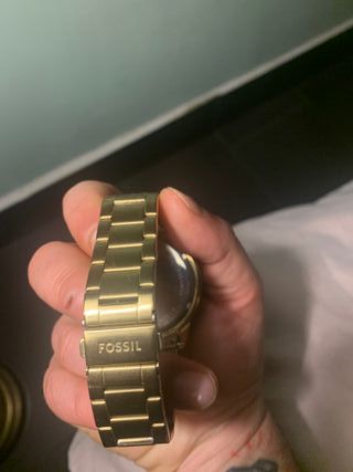Reloj fossil dorado
