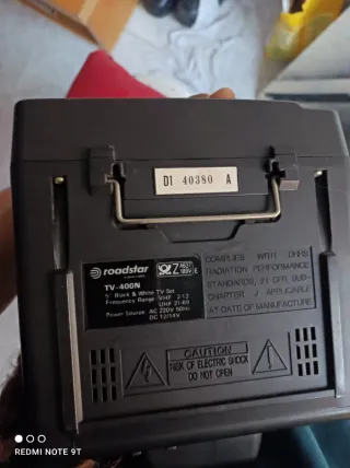 Televisor Portátil Roadstar Antiguo