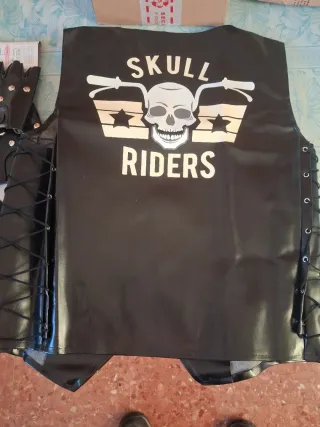 Chaleco motero/rockero Skull Riders