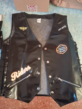 Chaleco motero/rockero Skull Riders