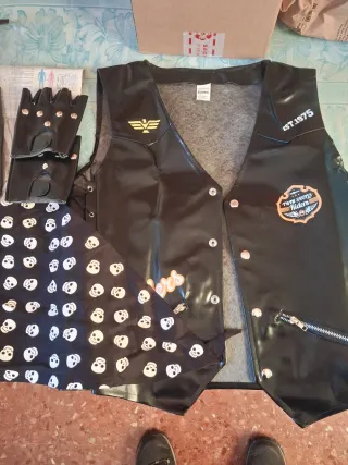 Chaleco motero/rockero Skull Riders