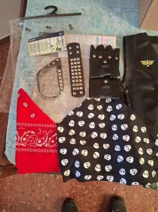 Chaleco motero/rockero Skull Riders