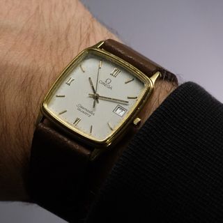 Omega Seamaster Quartz Chapado Oro Fecha