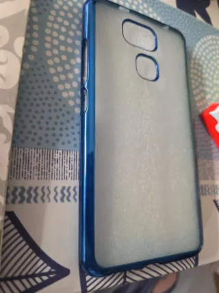 Carcasa BQ V Plus Borde Azul