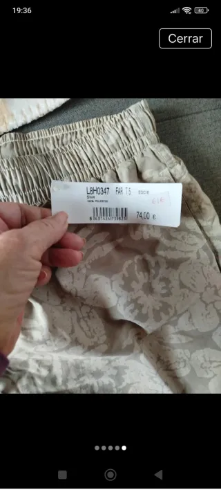 Bañador Lacoste Beige y Blanco