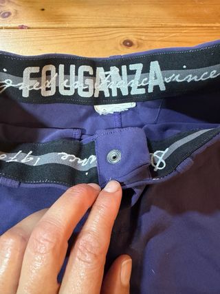 Pantalón de equitación infantil azul/lila