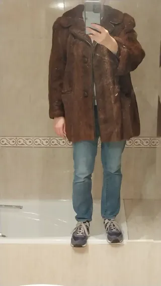 Abrigo de piel sra.