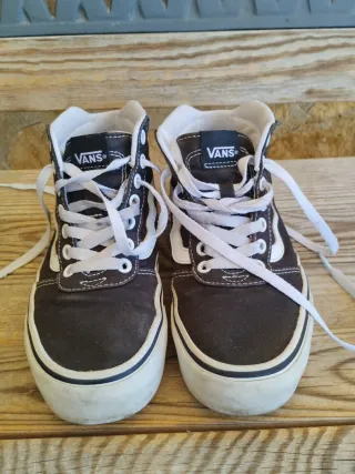 Zapatillas Vans Ward Hi Altas Negras Talla 36