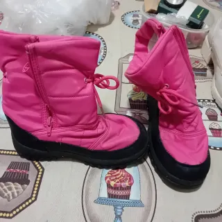 Botas de nieve rosas
