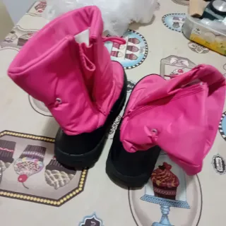 Botas de nieve rosas