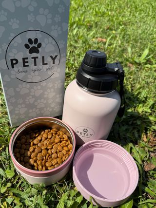 Borracce portatili per animali a doppio scomparto