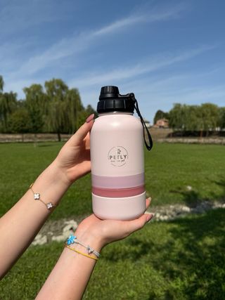 Borracce portatili per animali a doppio scomparto