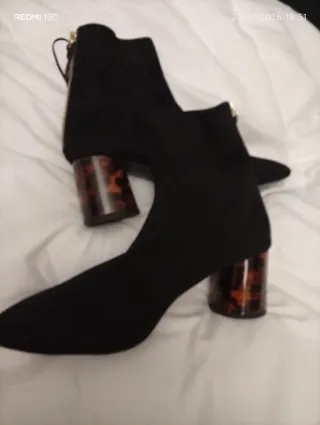 Botines Zara Tacón Tortoise