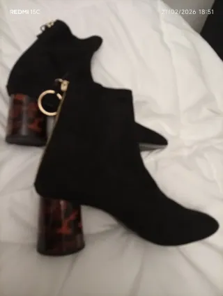 Botines Zara Tacón Tortoise