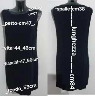 Tubino nero Massimo Dutti tg L 40Eu/46It