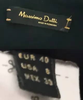 Tubino nero Massimo Dutti tg L 40Eu/46It