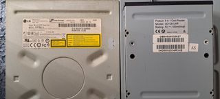 Combo 2 grabadoras dvd y lectora multitarjetas