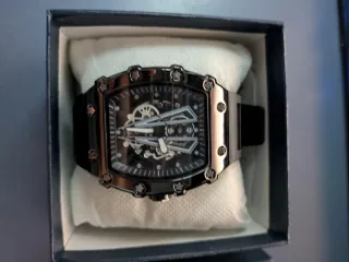 Reloj WLISTH Hombre Ajustable Negro/Plata