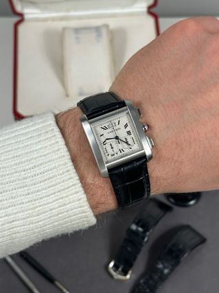 Cartier Tank Française Ref. 2531 Cronógrafo