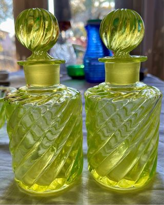 Juego tocador cristal uranio Baccarat