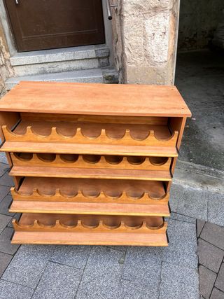 Botellero de madera 4 niveles