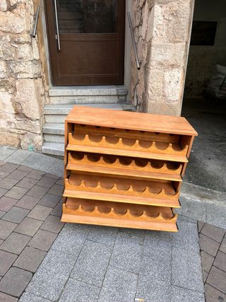 Botellero de madera 4 niveles