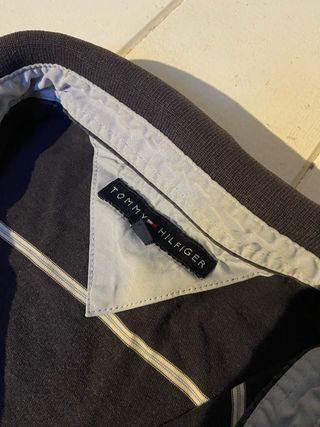 Tommy Hilfiger Navy Striped Polo Shirt