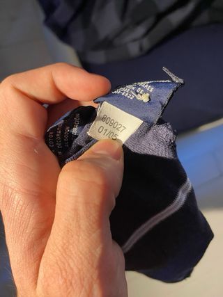 Tommy Hilfiger Navy Striped Polo Shirt