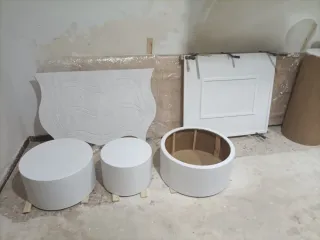 Cilindros para tarta blancos