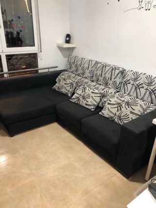 Sofá 2 plazas con chaiselongue