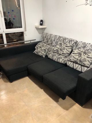 Sofá 2 plazas con chaiselongue