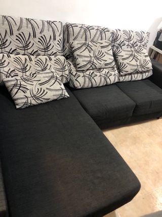 Sofá 2 plazas con chaiselongue