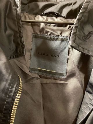 Gabardina hombre azul marino