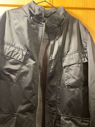 Gabardina hombre azul marino