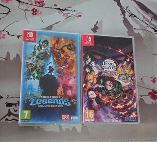 Minecraft Legends y Demon Slayer