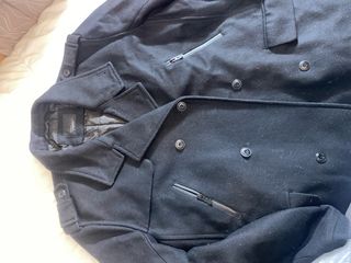 Abrigo Zara Negro Hombre