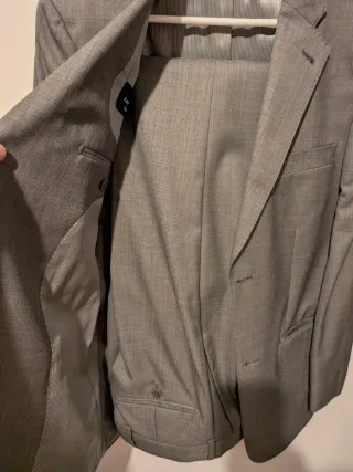 Traje chaqueta gris