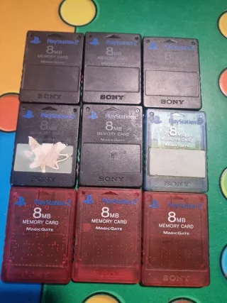 Tarjetas Memoria PS2 8MB