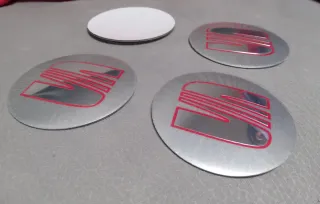 Seat Tapas Centro Llanta o buje Logo Seat 90mm