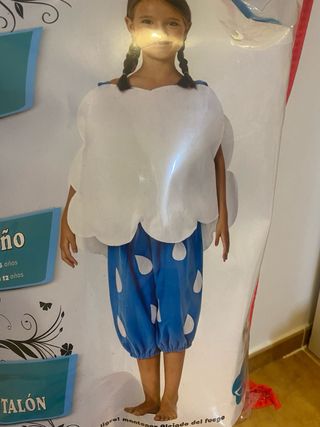Disfraz Nube/Gotas Agua Talla 7-9 años