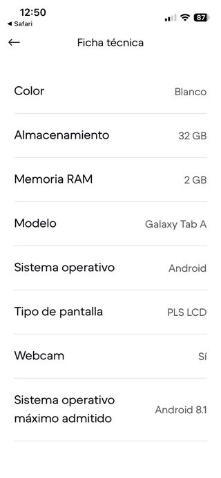 Samsung Galaxy Tab A6