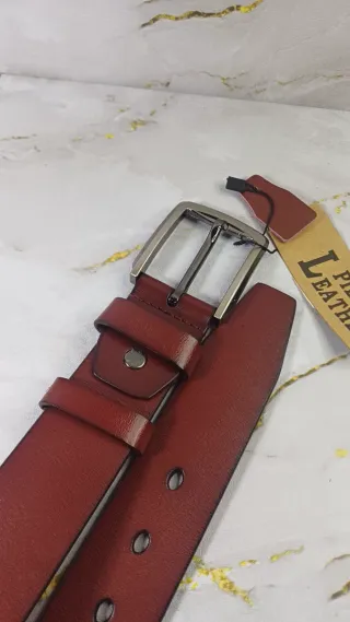 Cinturón de cuero auténtico para hombre 120 cm