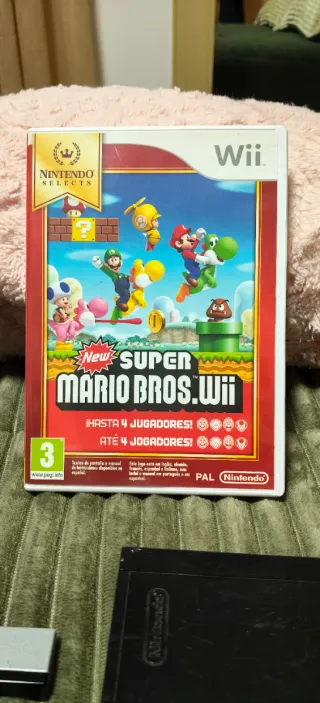 Consola Nintendo Wii Negra + Juego Mario Bros.