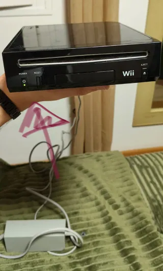 Consola Nintendo Wii Negra + Juego Mario Bros.