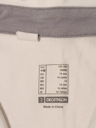 Polo de equitación blanco