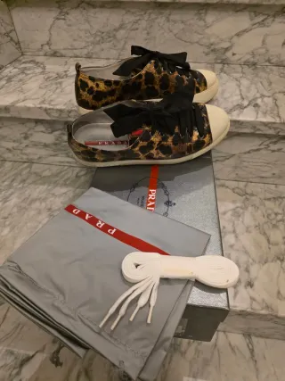 Sneakers Prada animalier