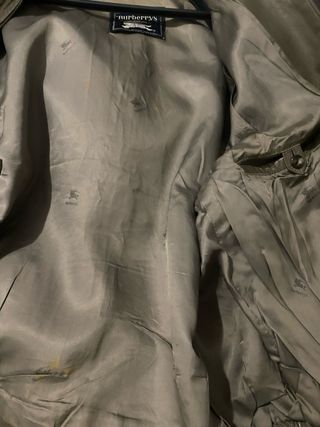 Chaqueta de cuero Burberry Marrón