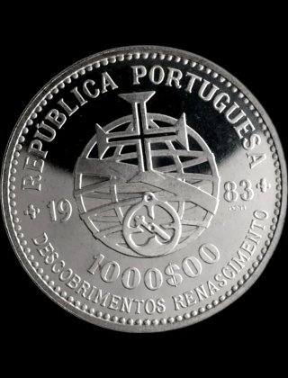 PLATA PORTUGAL 1000$ 1983 S/C